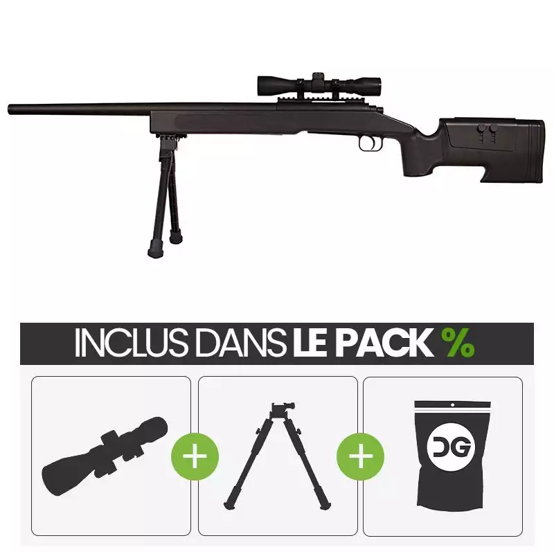 Sniper d’élite mcmillan m40a3 spring asg – la précision au